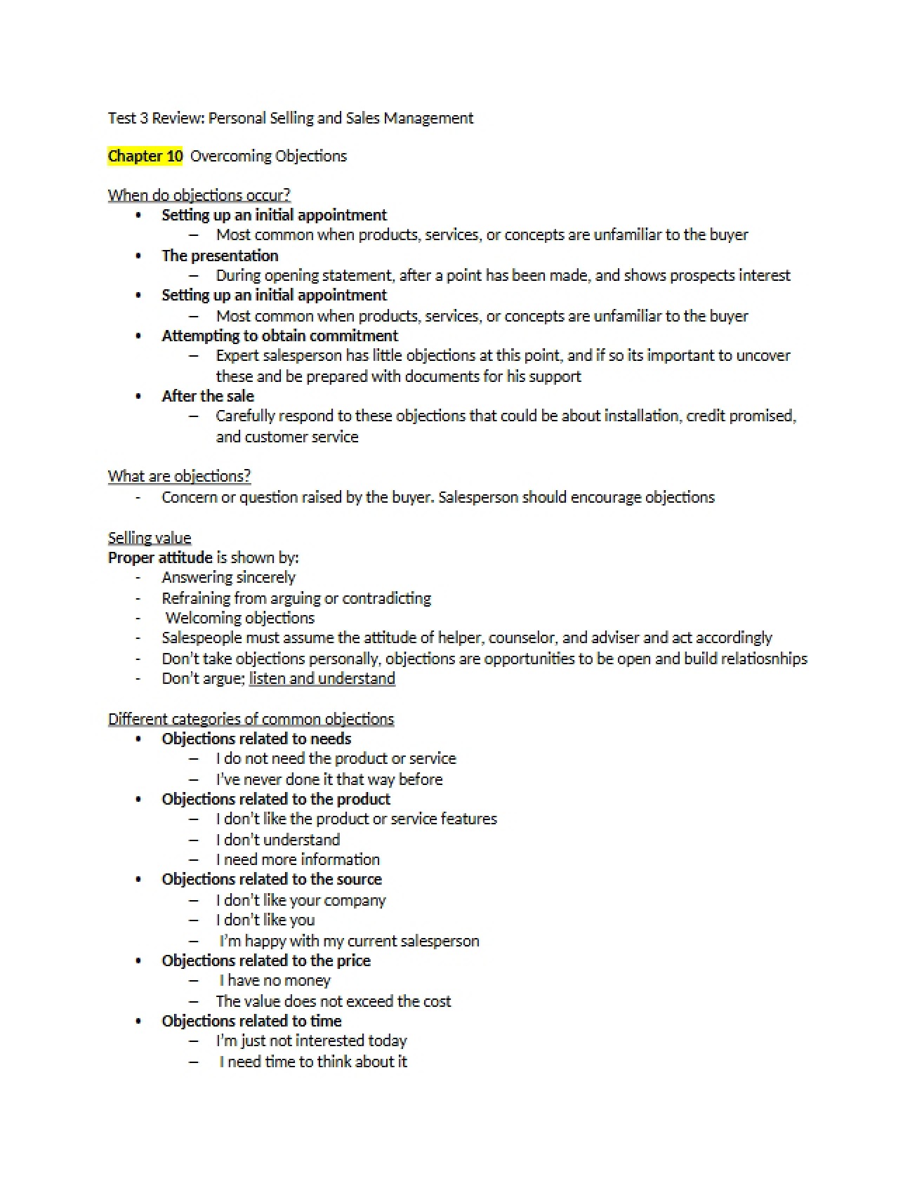 Personal Selling and Sales Mgmt Test 3 Review