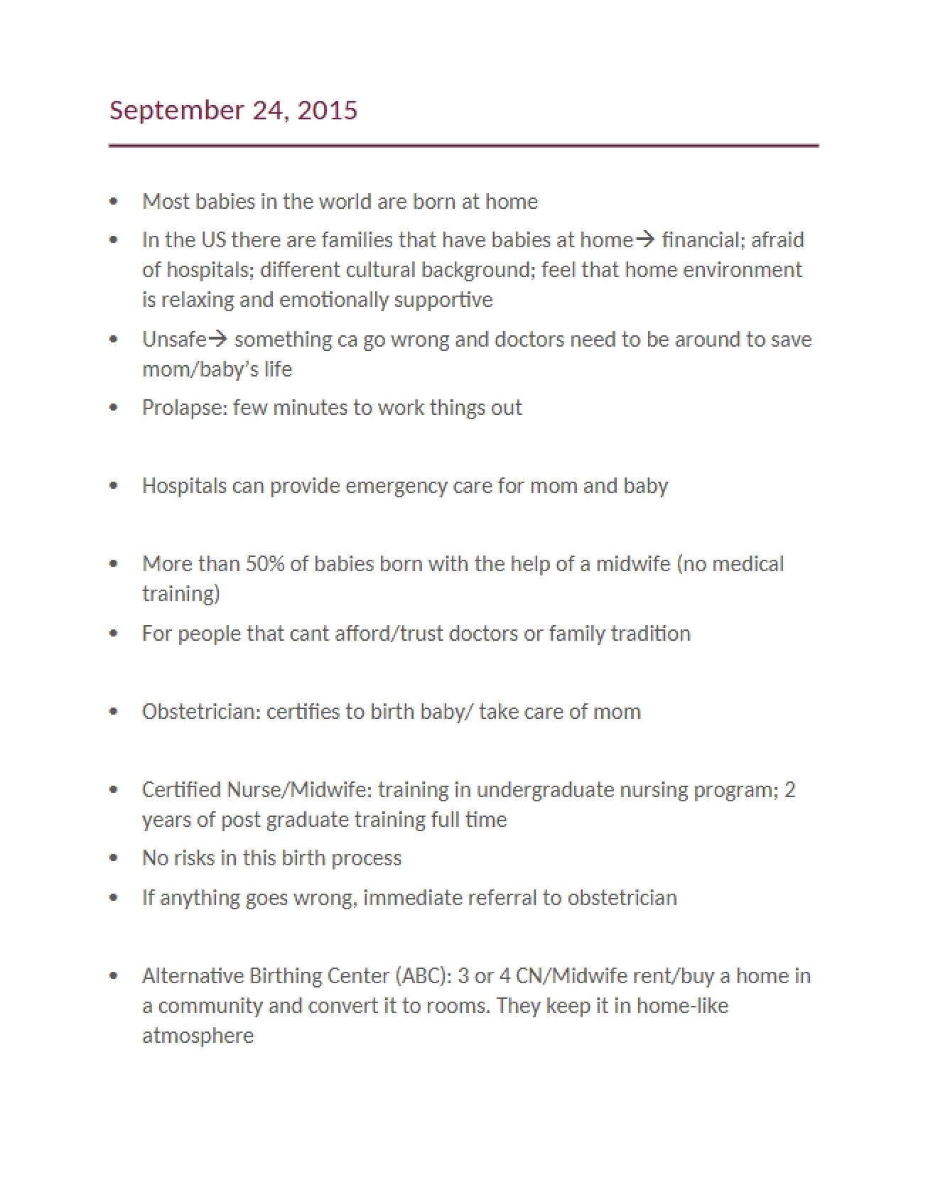 Course Notes
