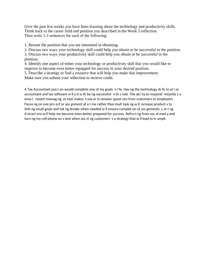 Week 8 Reflection - COM100