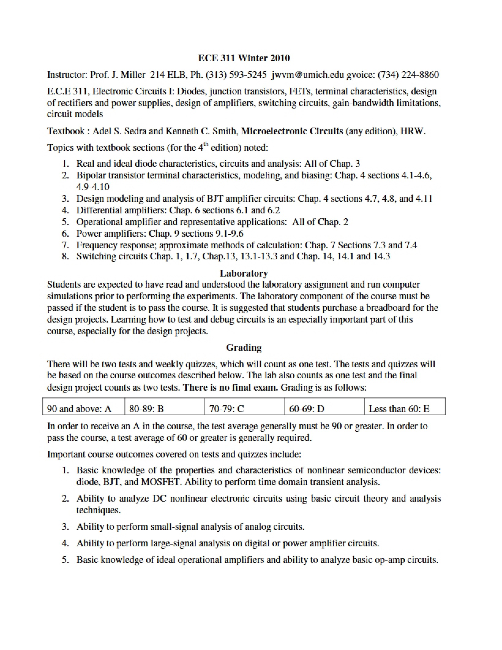 Course Syllabus