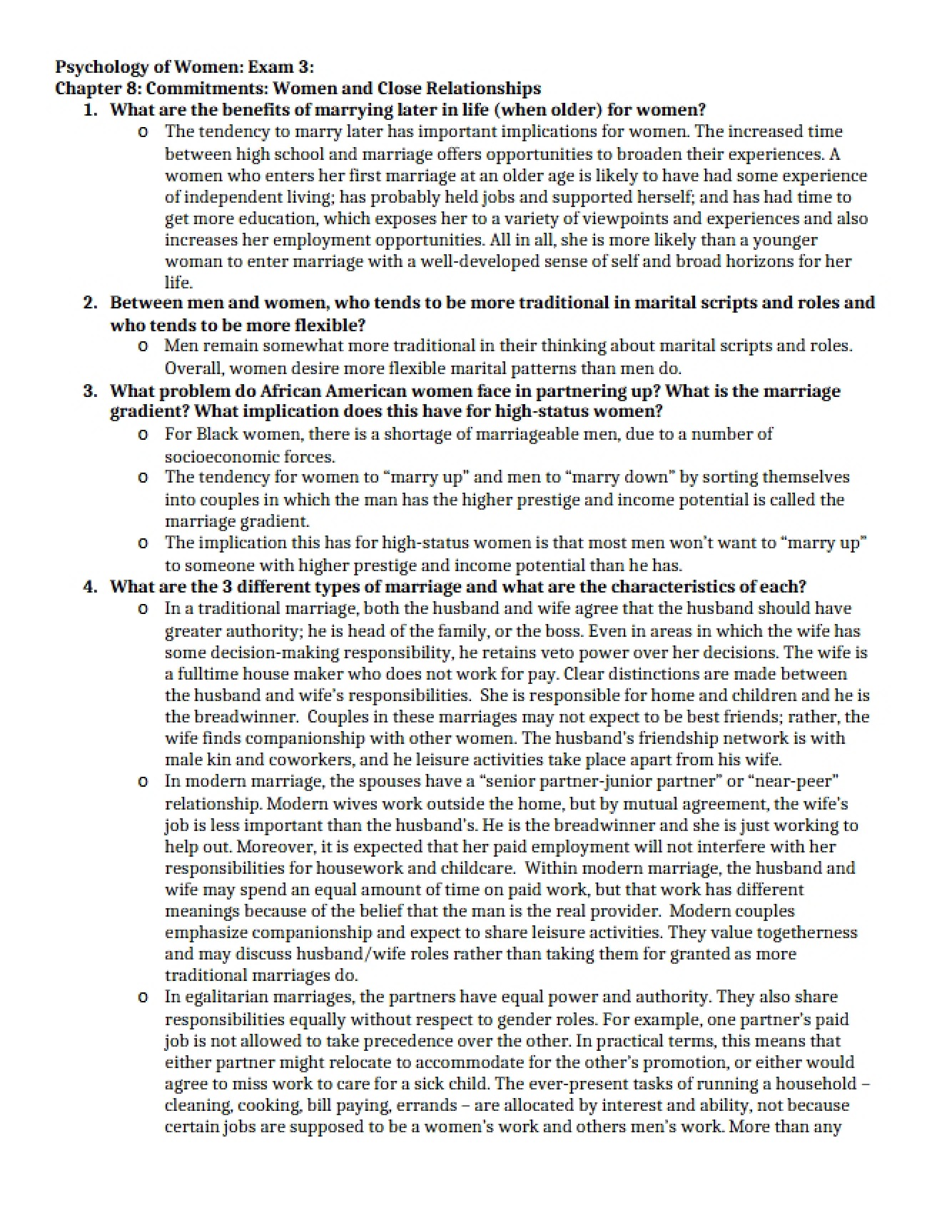 General Psychology of Women