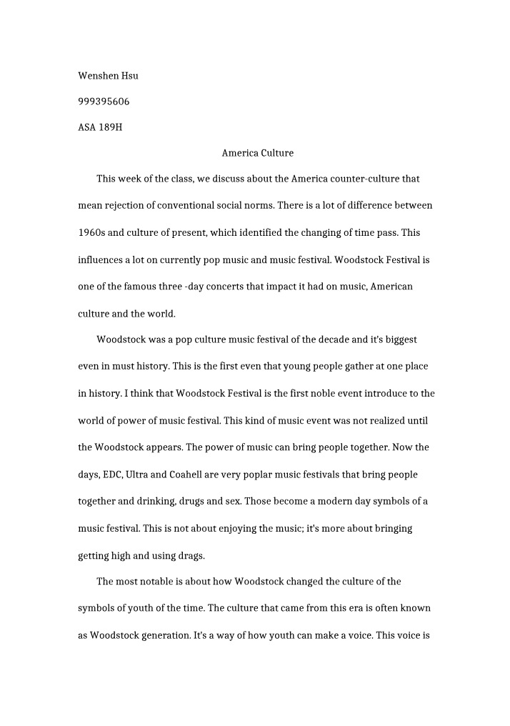 Woodstock Festival - Impact on Music and Culture