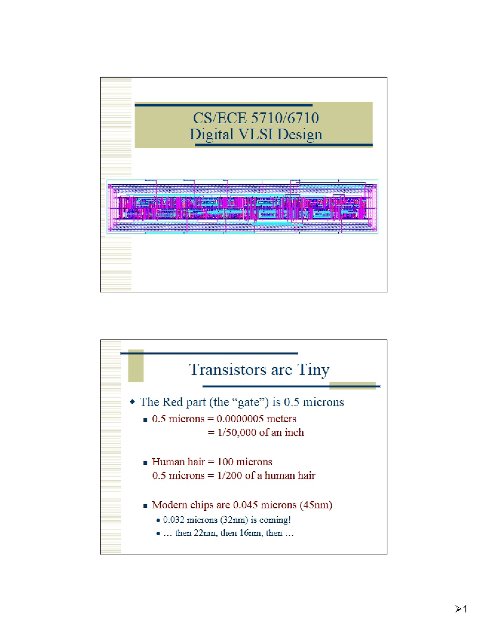 Digital VLSI Design Presentation Slides