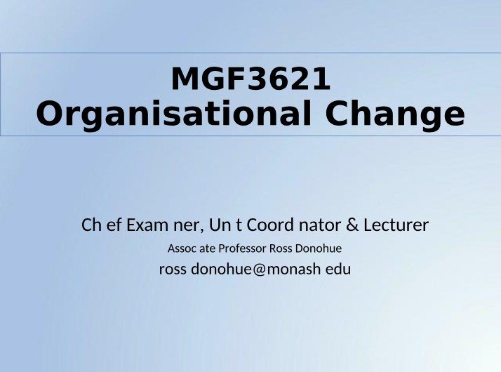 Week 1 Lecture Slides - MGF3621