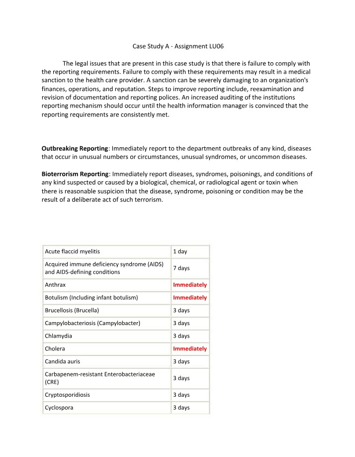LU06 Case Study A Assignment