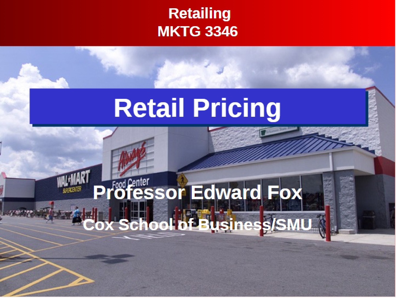 Strategies for Retail Pricing