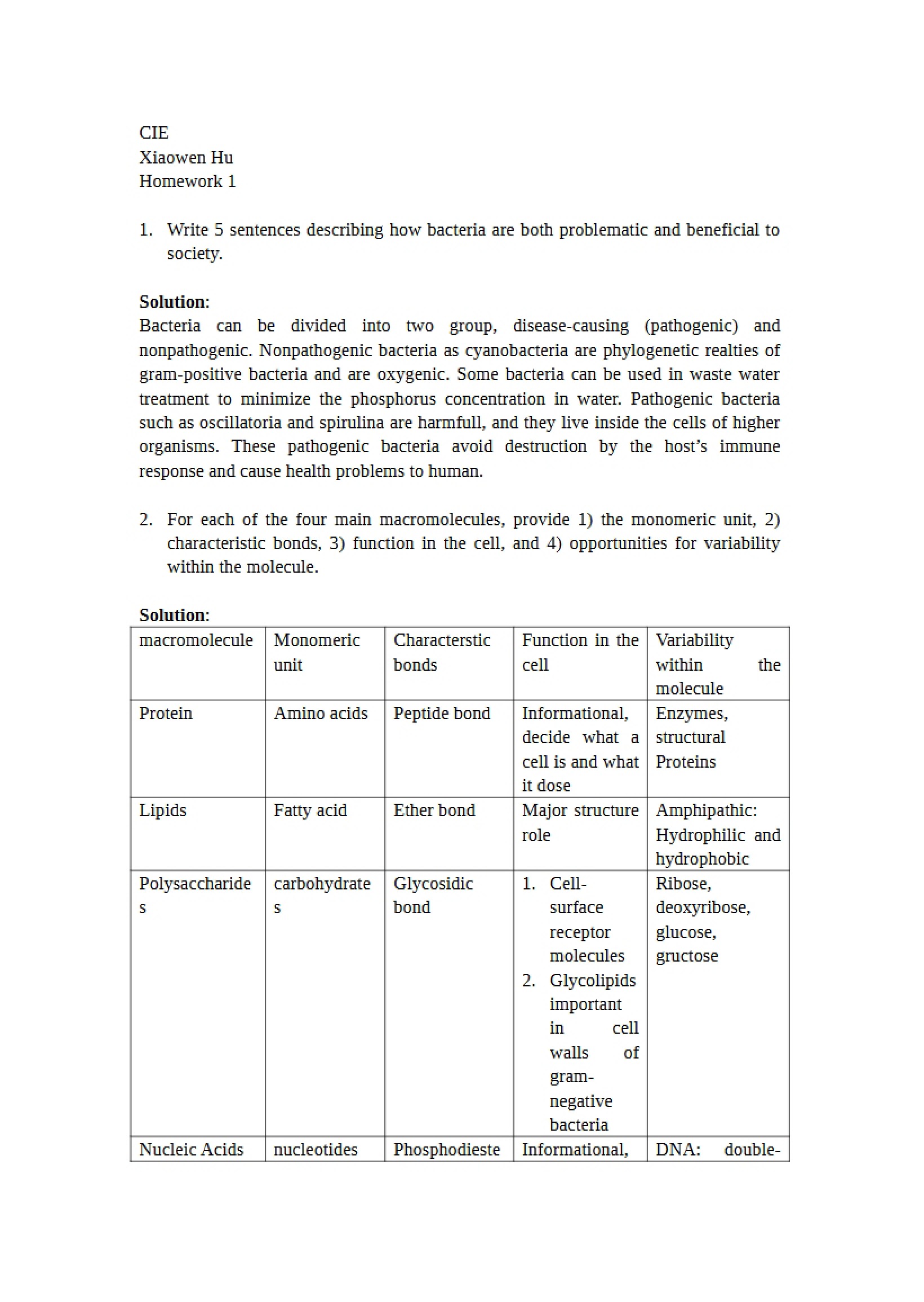 Environmental Health Engineering Assignment 1