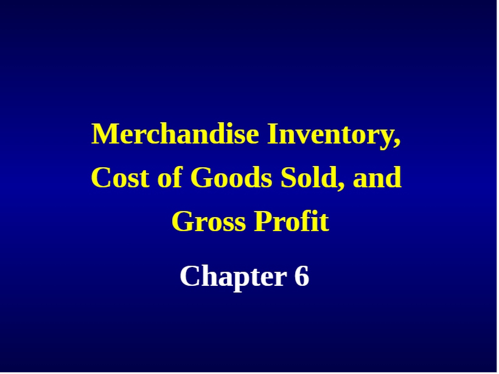 Inventory, COGS, and Gross Profit Analysis