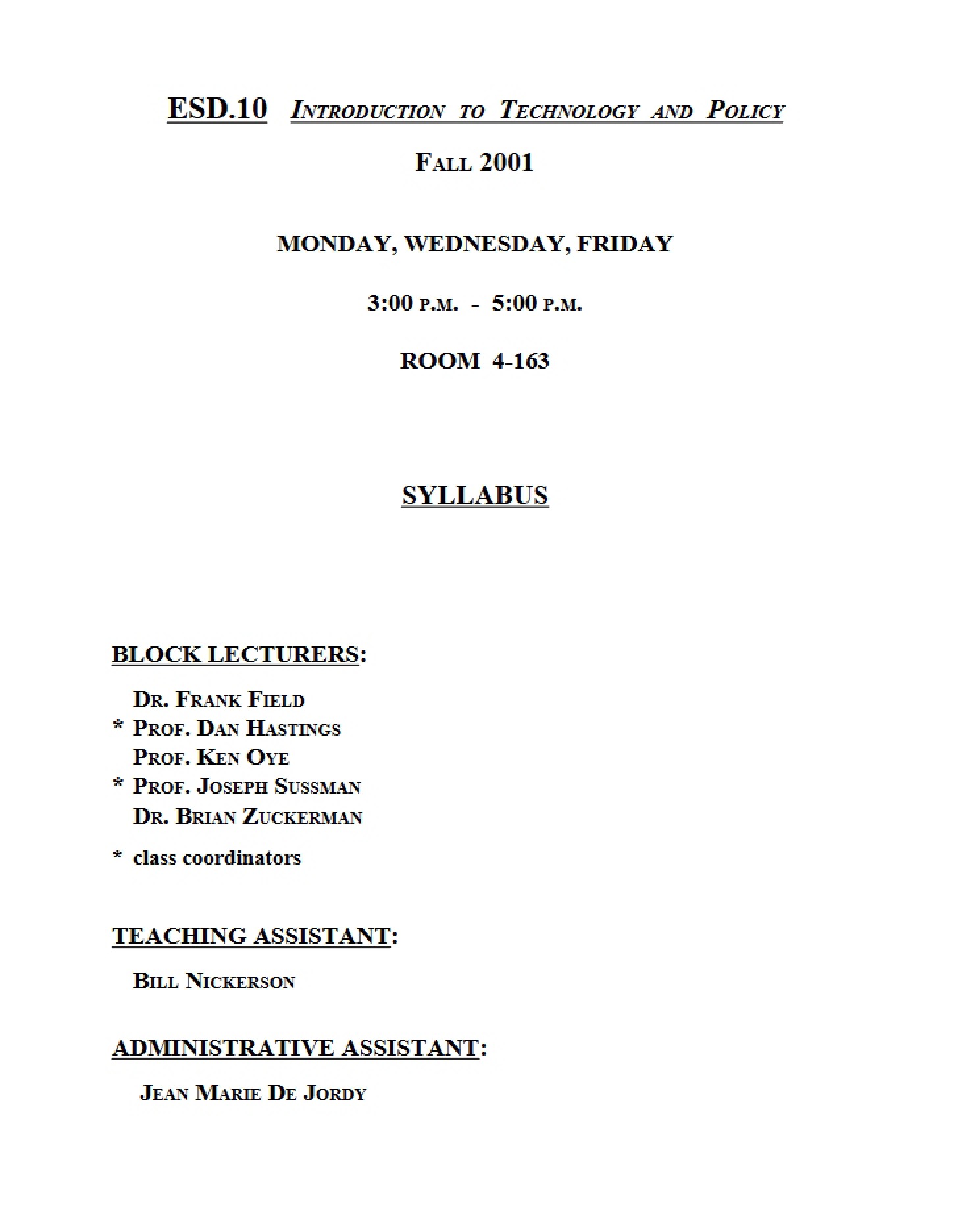 Course Outline