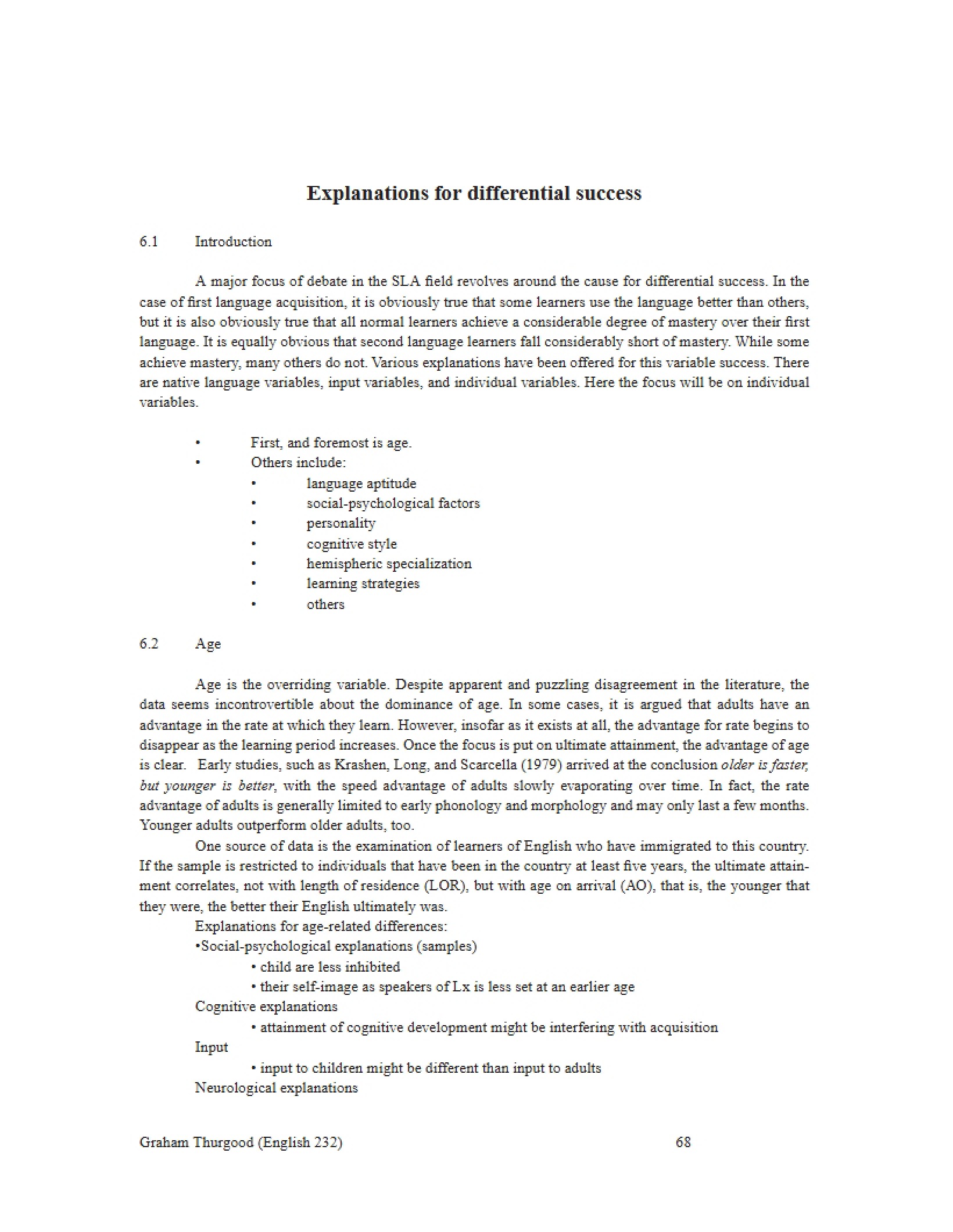 Differential Success Explanations