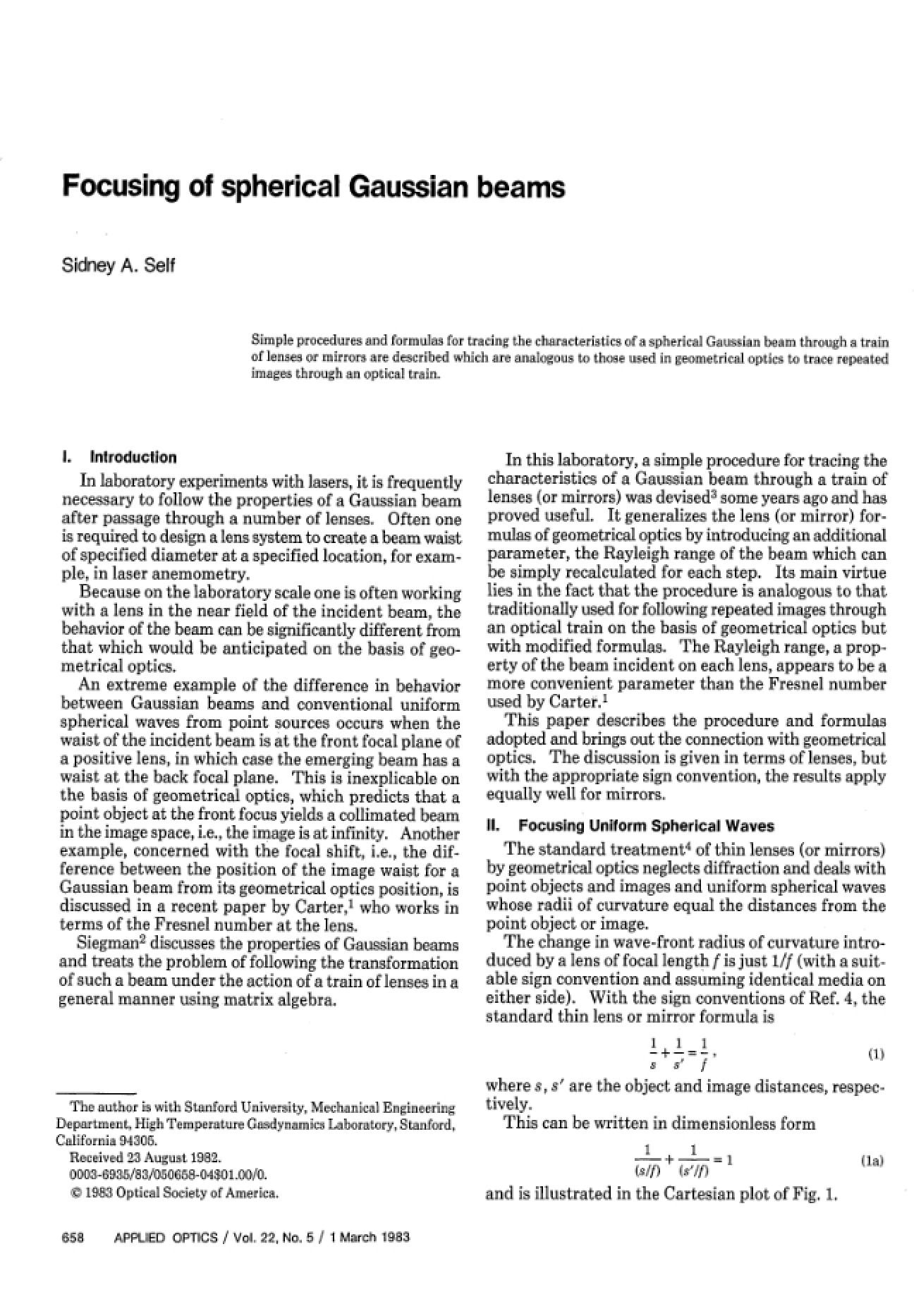 Infrared Spectroscopy using Fourier Transform