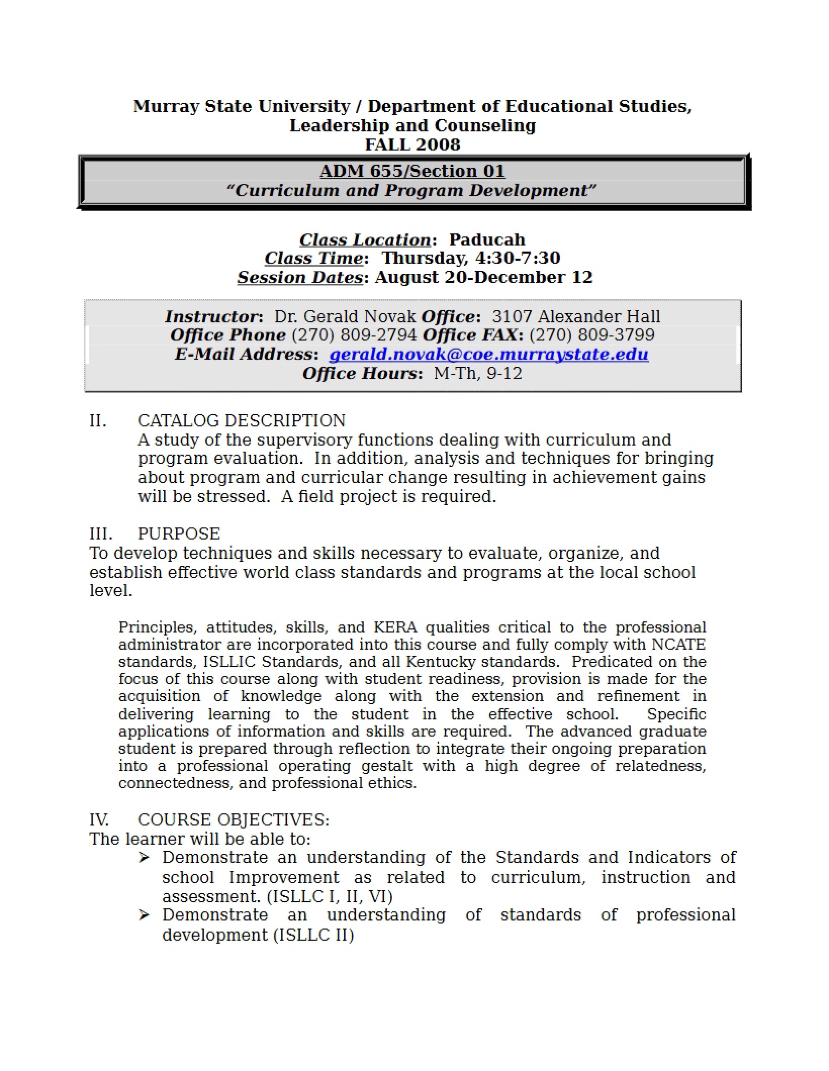 Syllabus - ADM 655