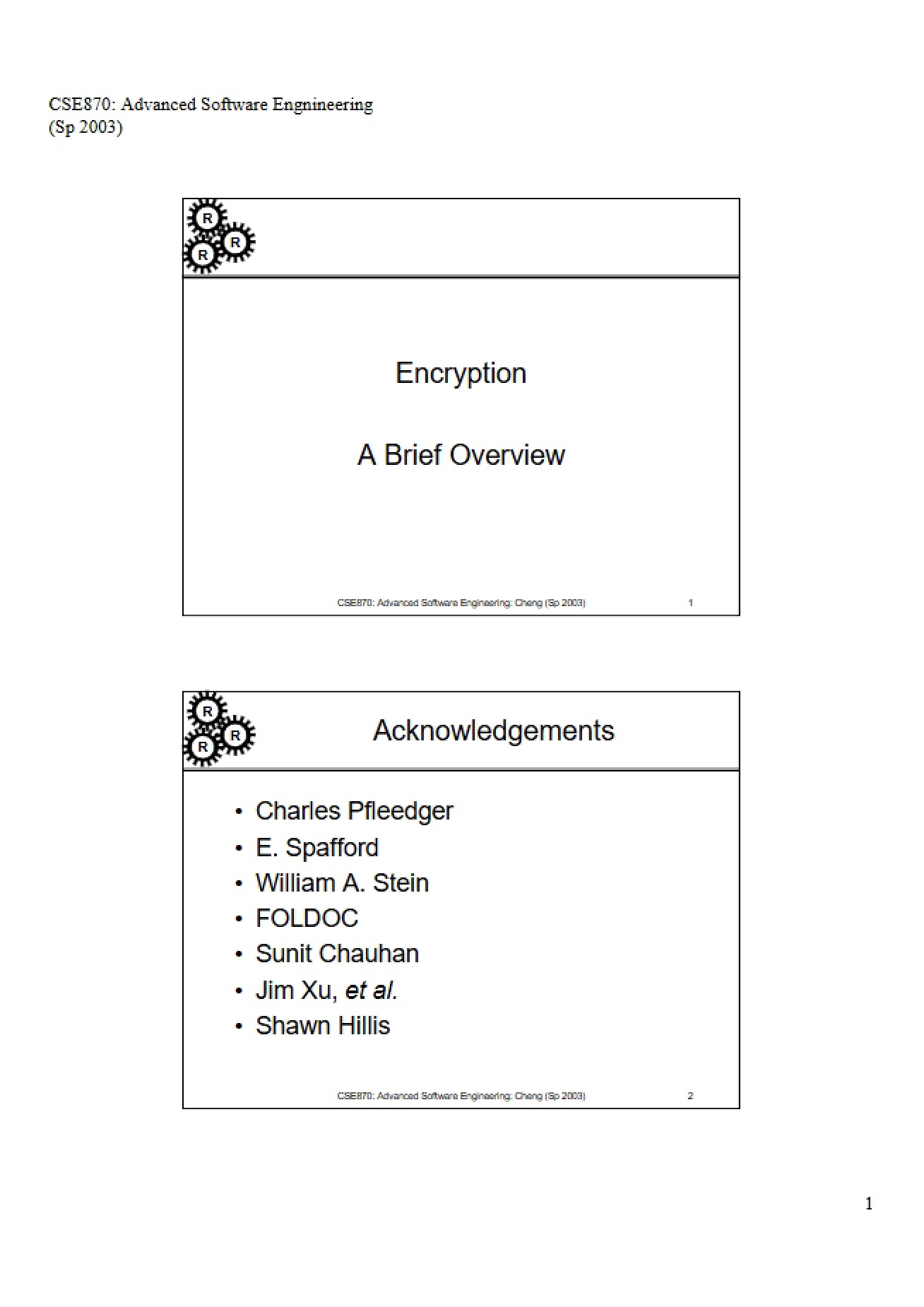 Encryption Methods