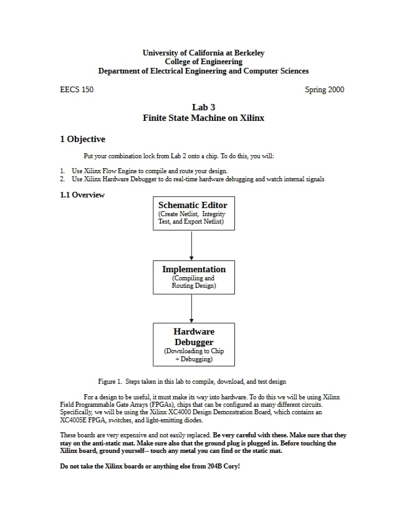 FSMs and Verilog Synthesis (Lab 3)