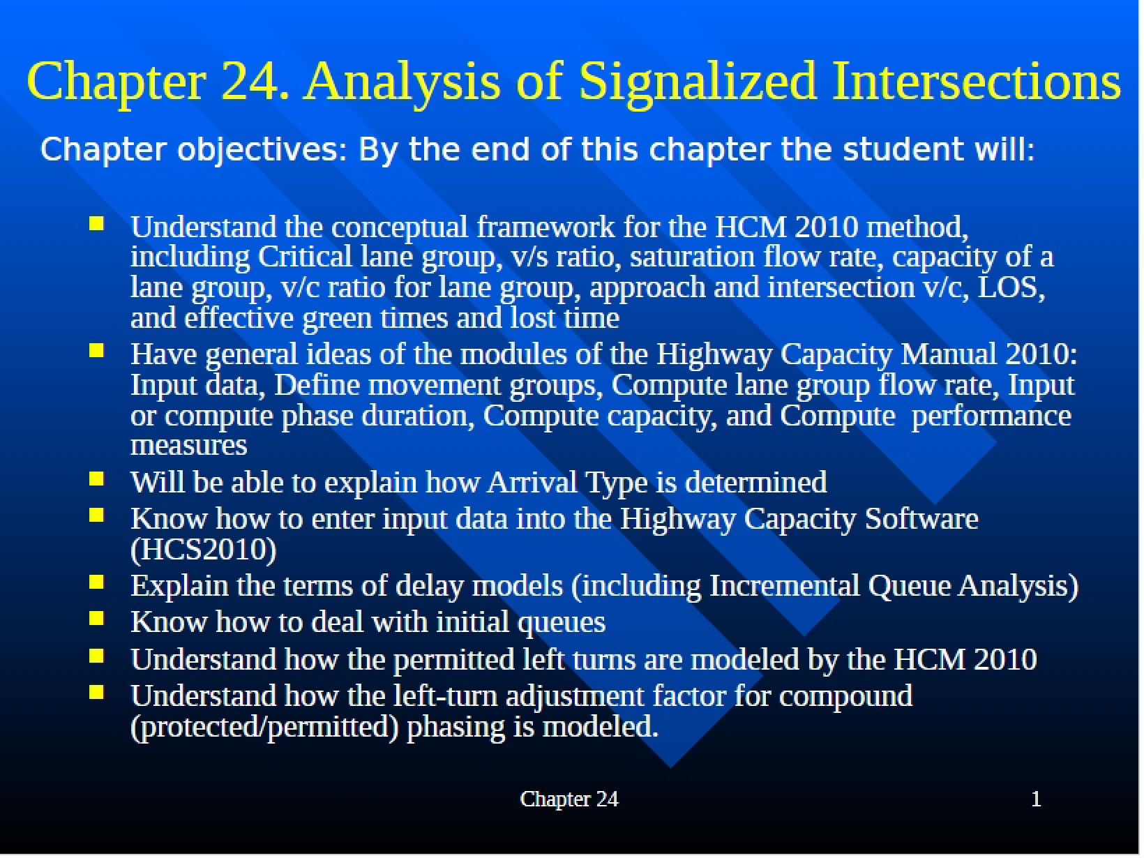Signalized Intersection Analysis