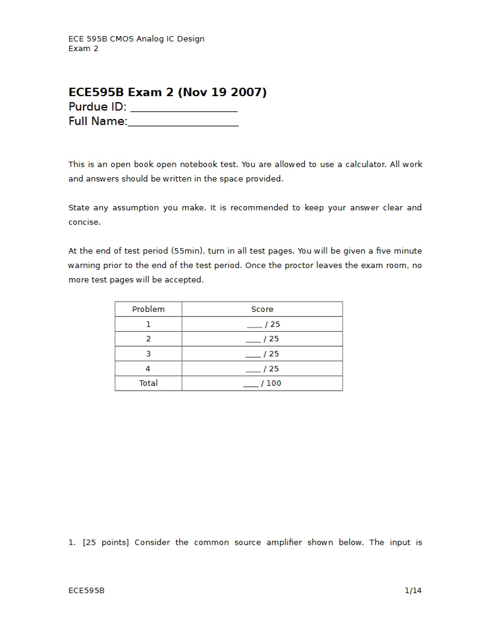 Second Assessment