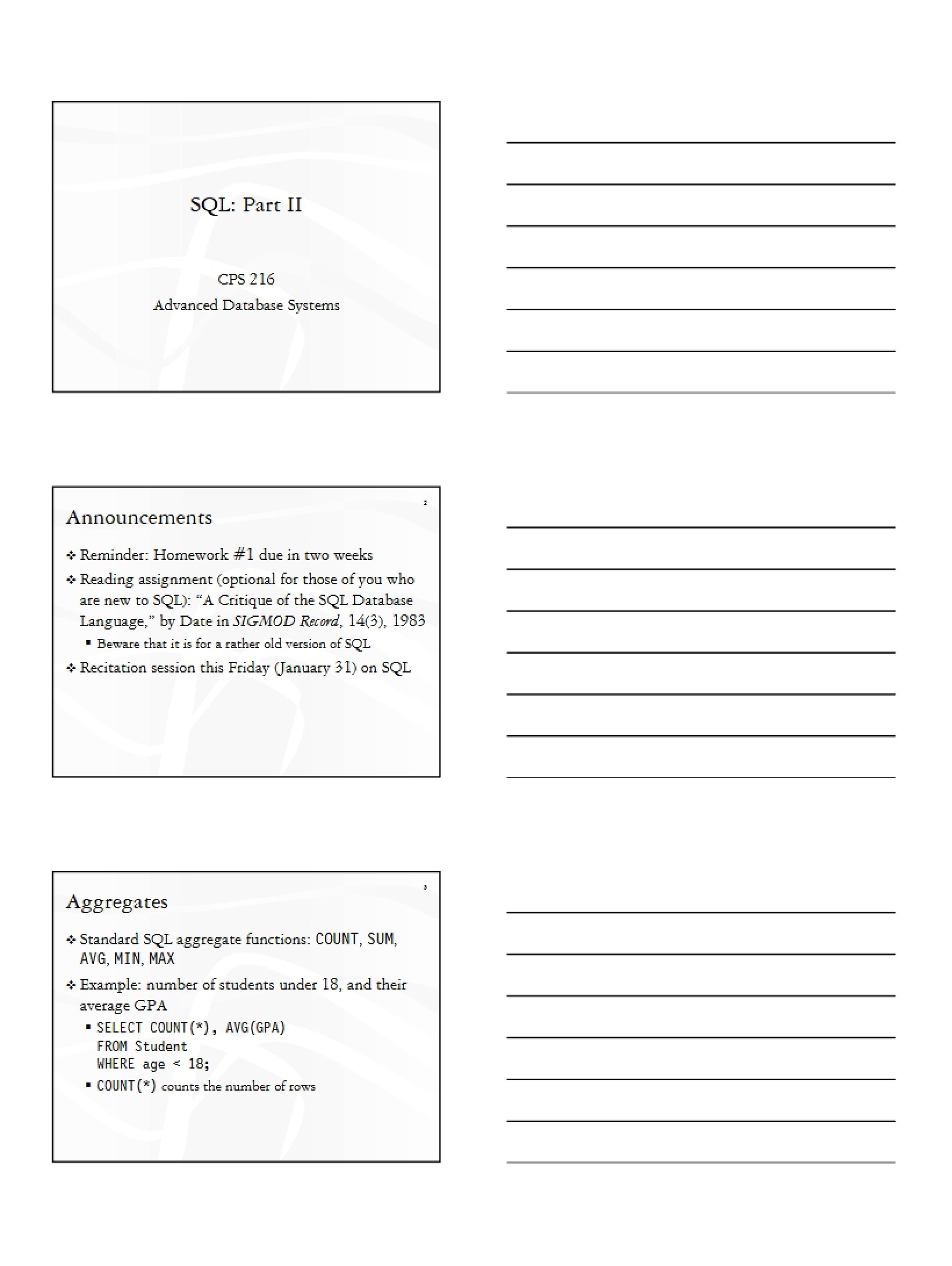SQL Fundamentals Part 2