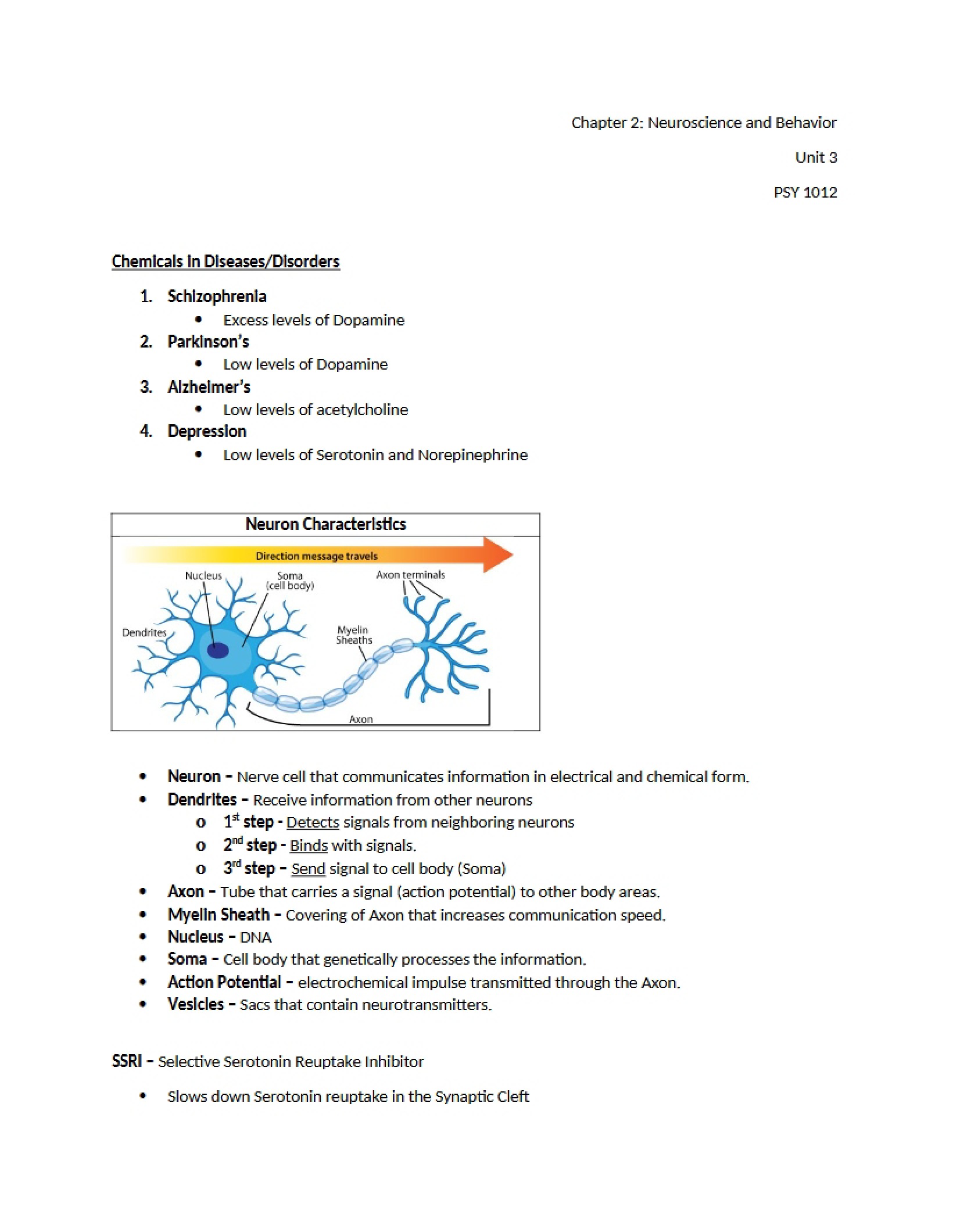 Behavior and Neuroscience