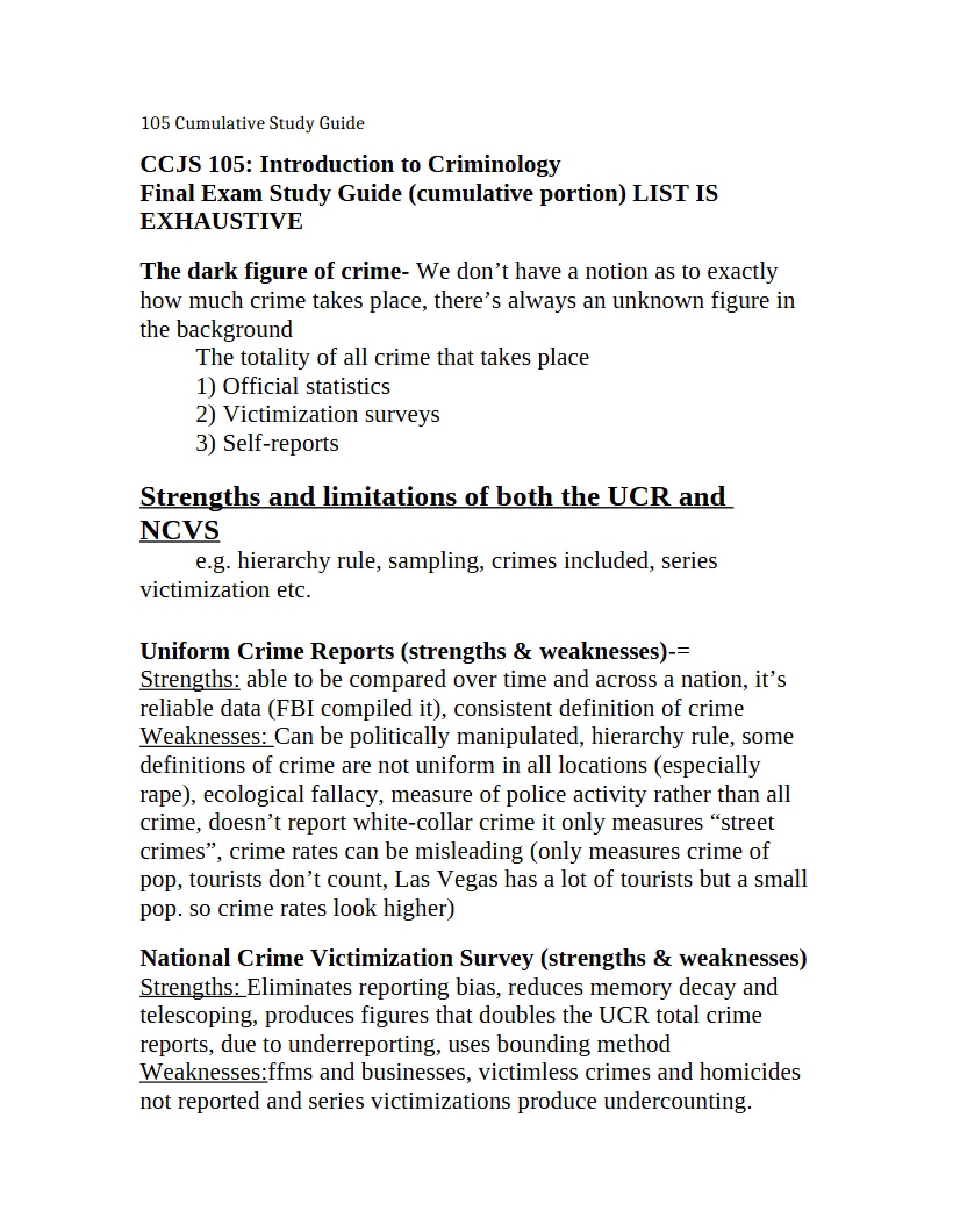 Preparatory Materials for the Terminal Examination