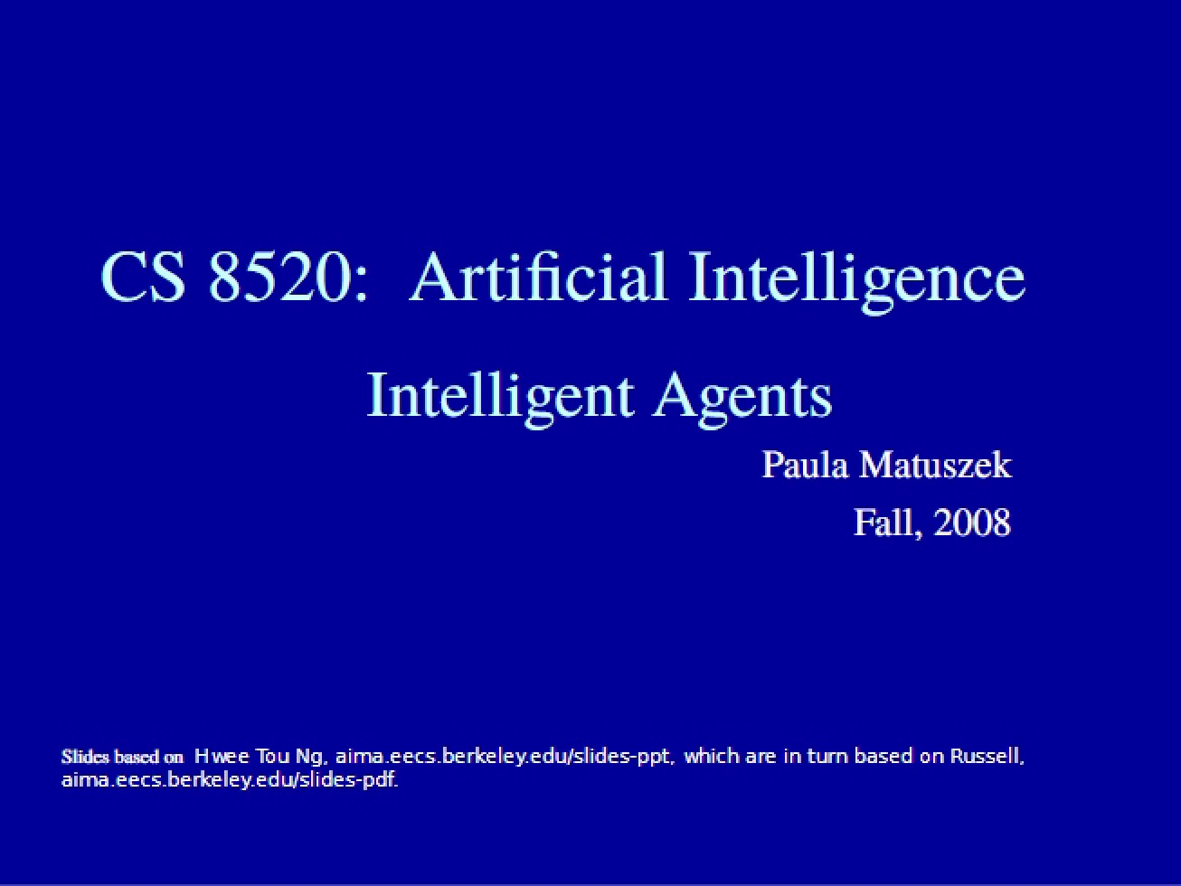 Artificial Intelligence Agents