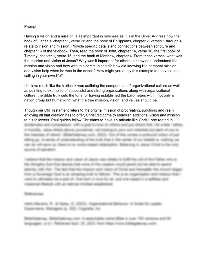 Week 7 Faith Integration Essay