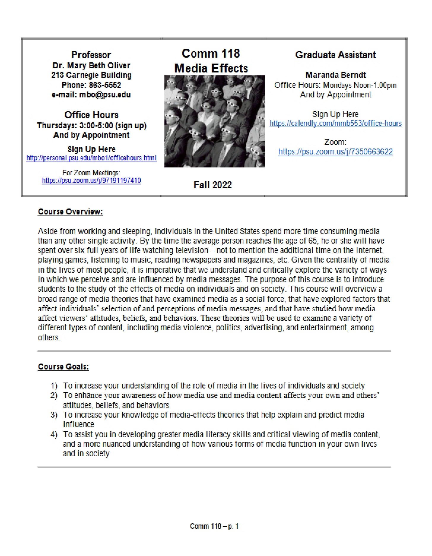 Course Syllabus