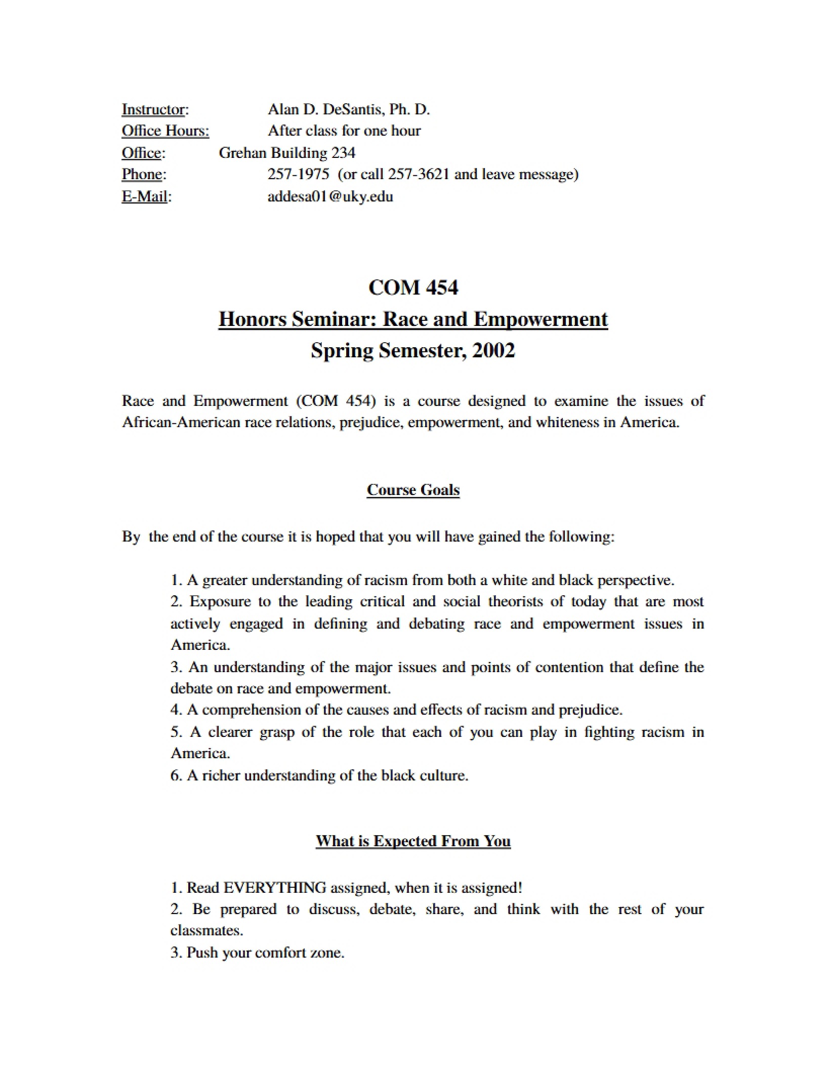 Communication and Tech Syllabus