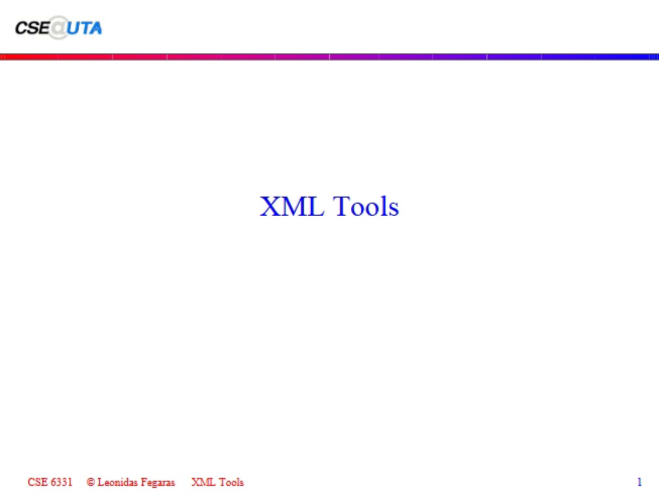 Tools for XML