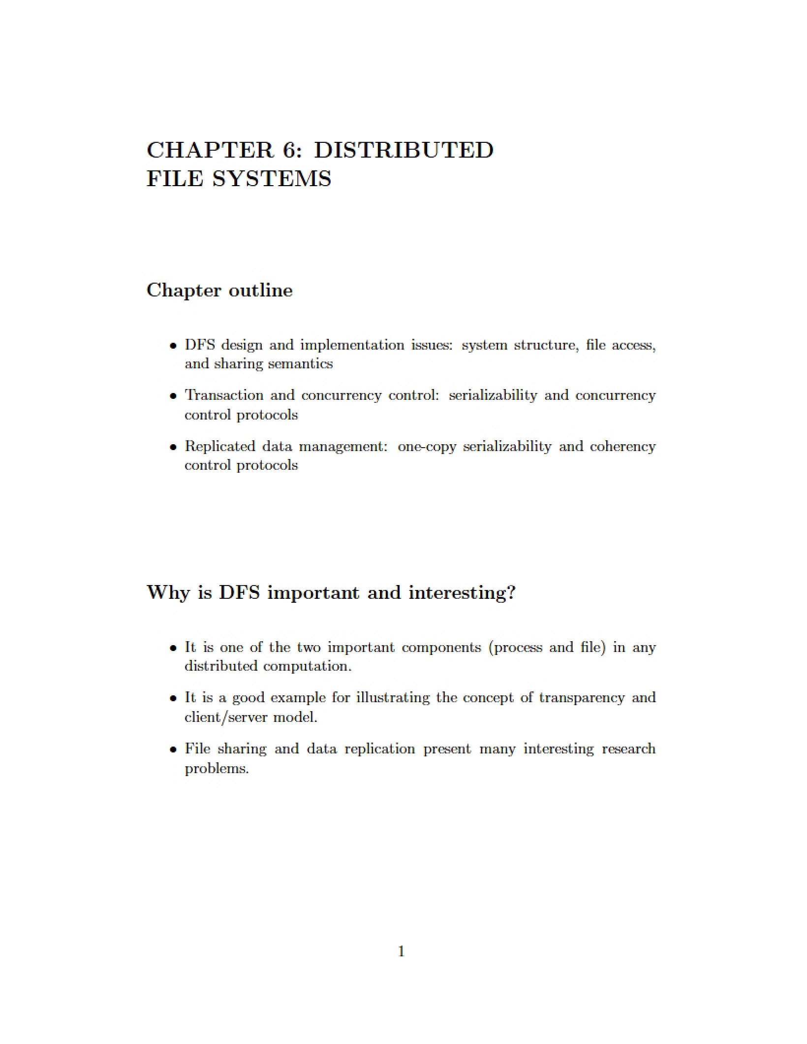 File Systems for Distributed Environments