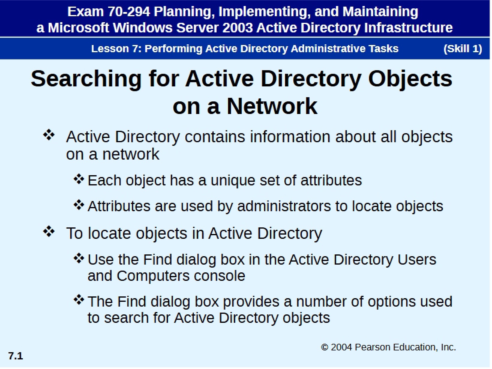 Administrative Tasks in Active Directory