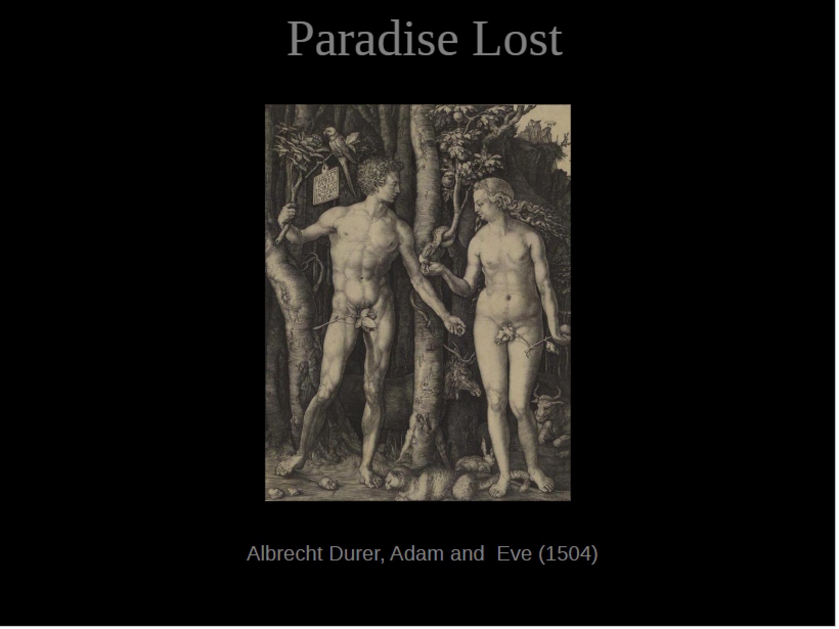 Analysis of Paradise Lost