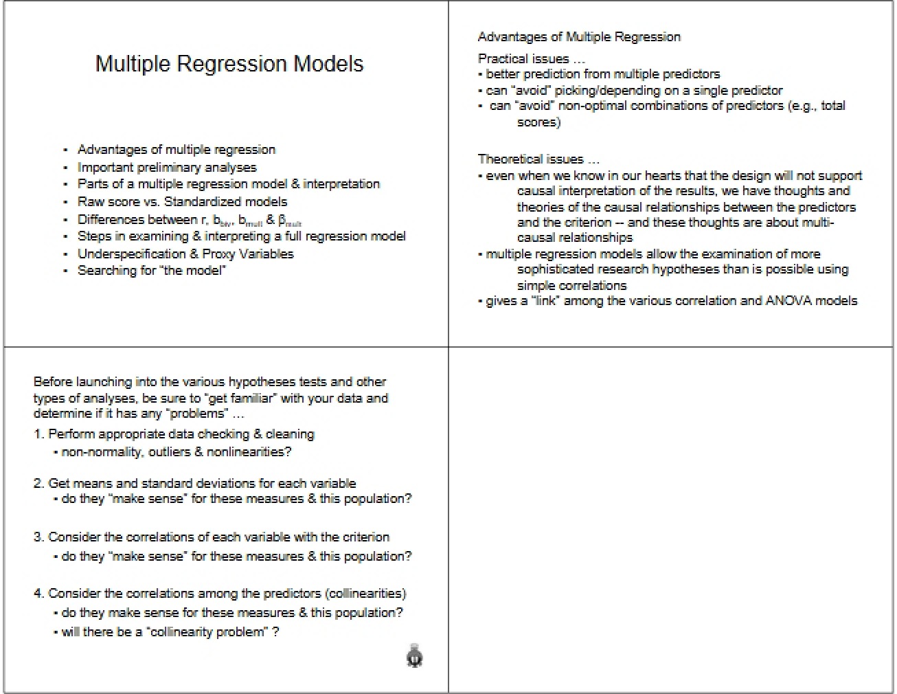 Models of Multiple Regression