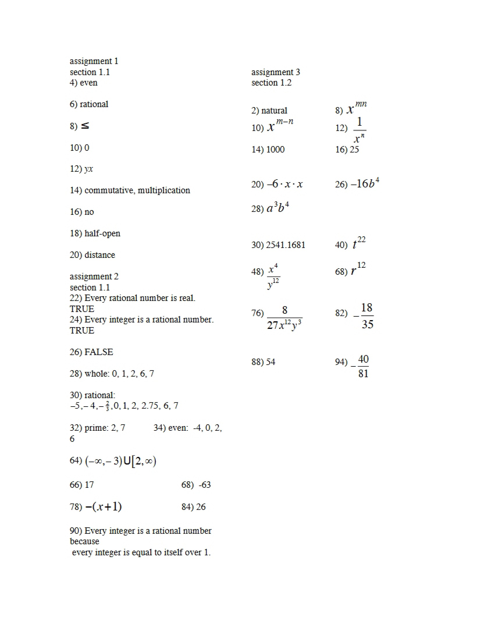 Notes for Study