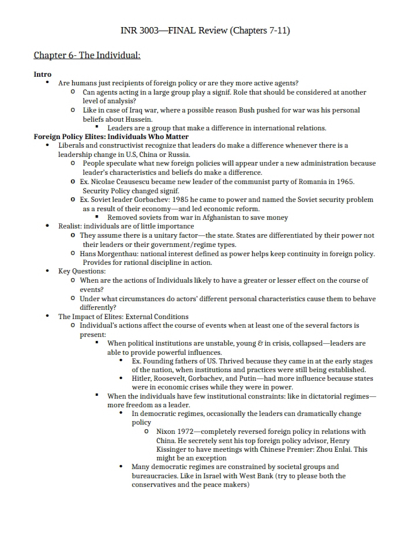 Individual Chapter 6