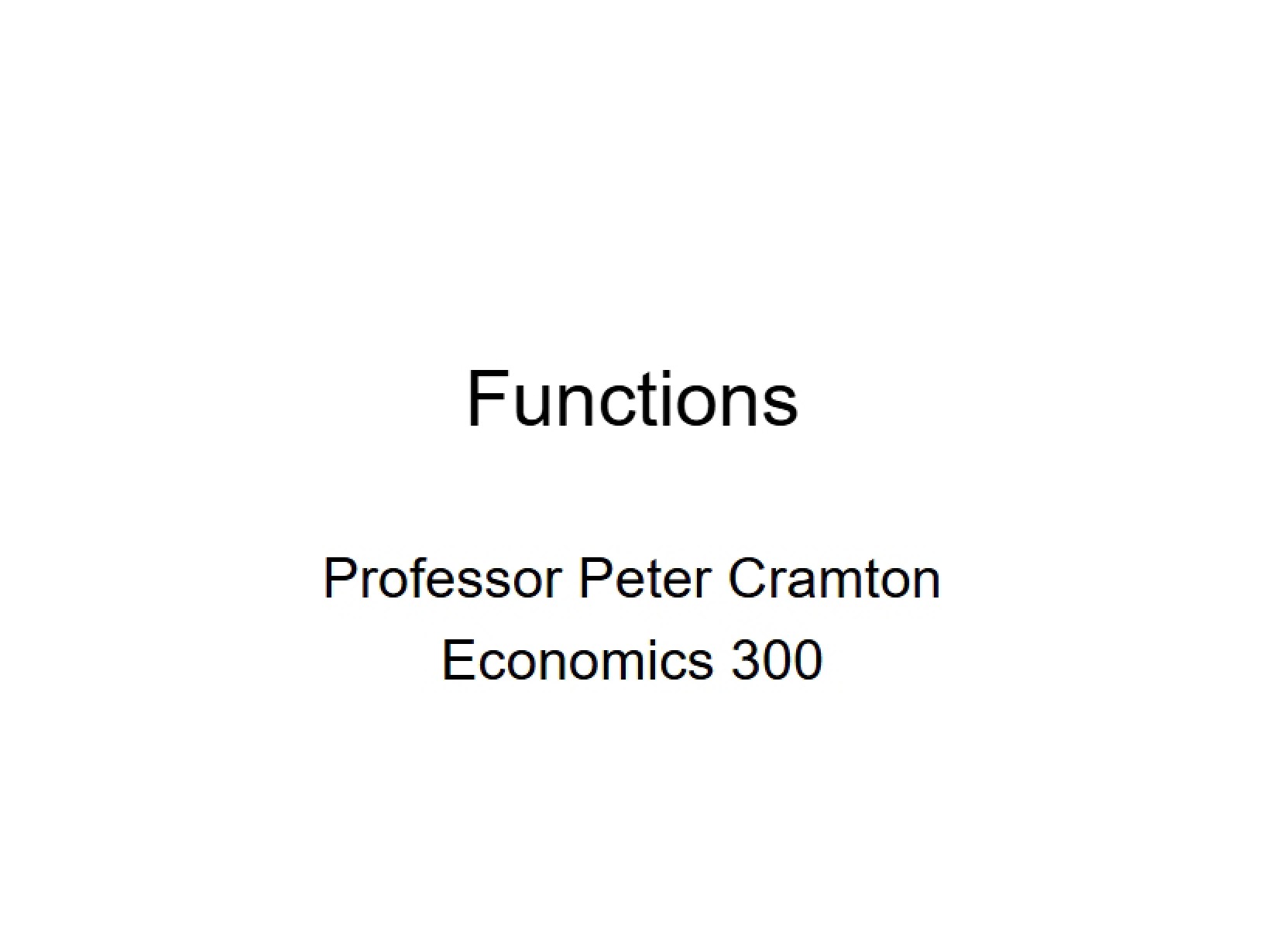 Mathematical Functions