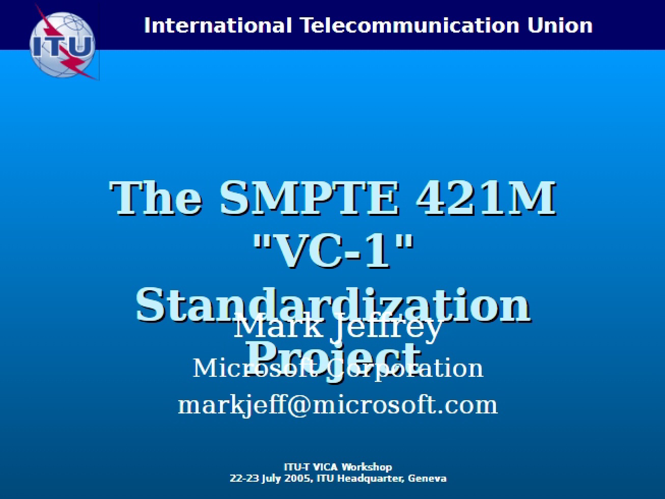 Notes for Multimedia Processing