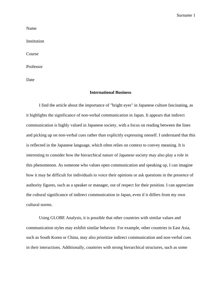 Importance of Indirect Communication in International Business
