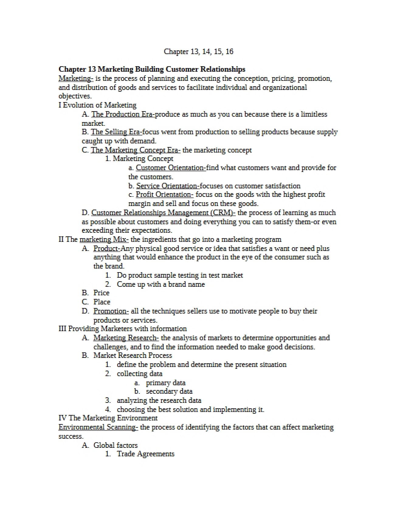 Chapter 13 Marketing and Building Customer Relationships