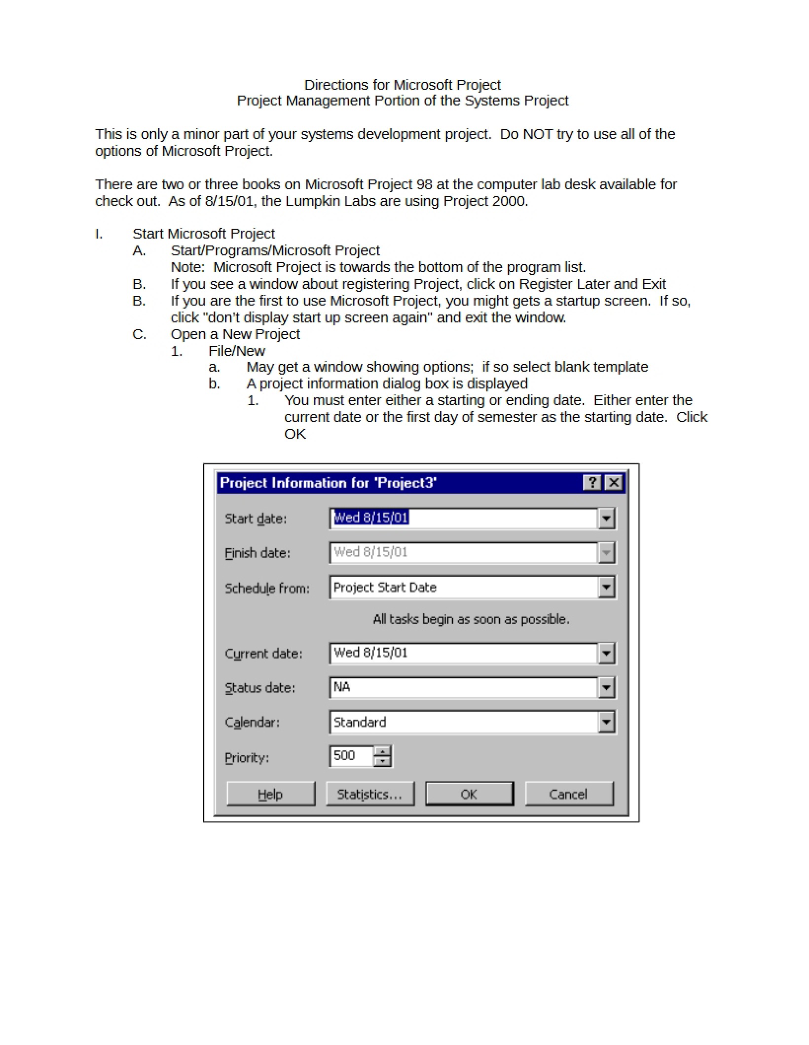 Systems Project Management Component