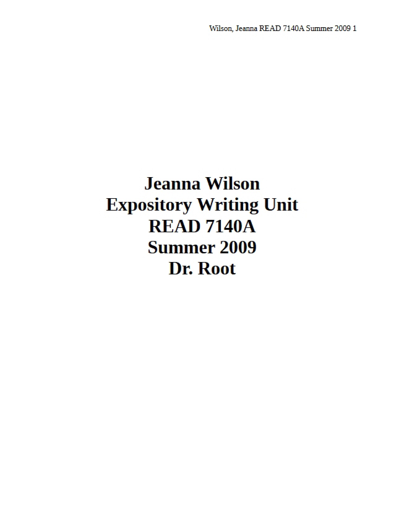 Lecture Summaries