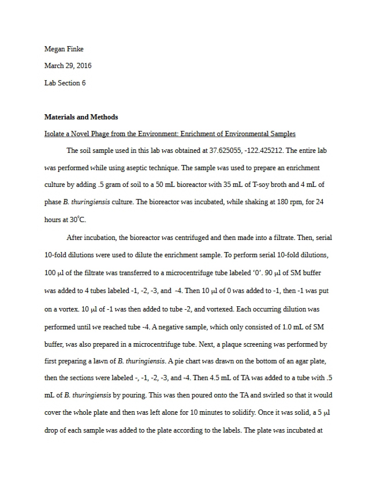 Environmental Sample Enrichment