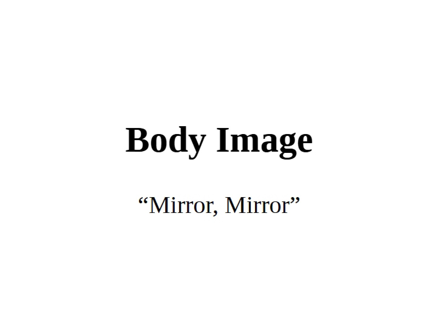 Image of Body
