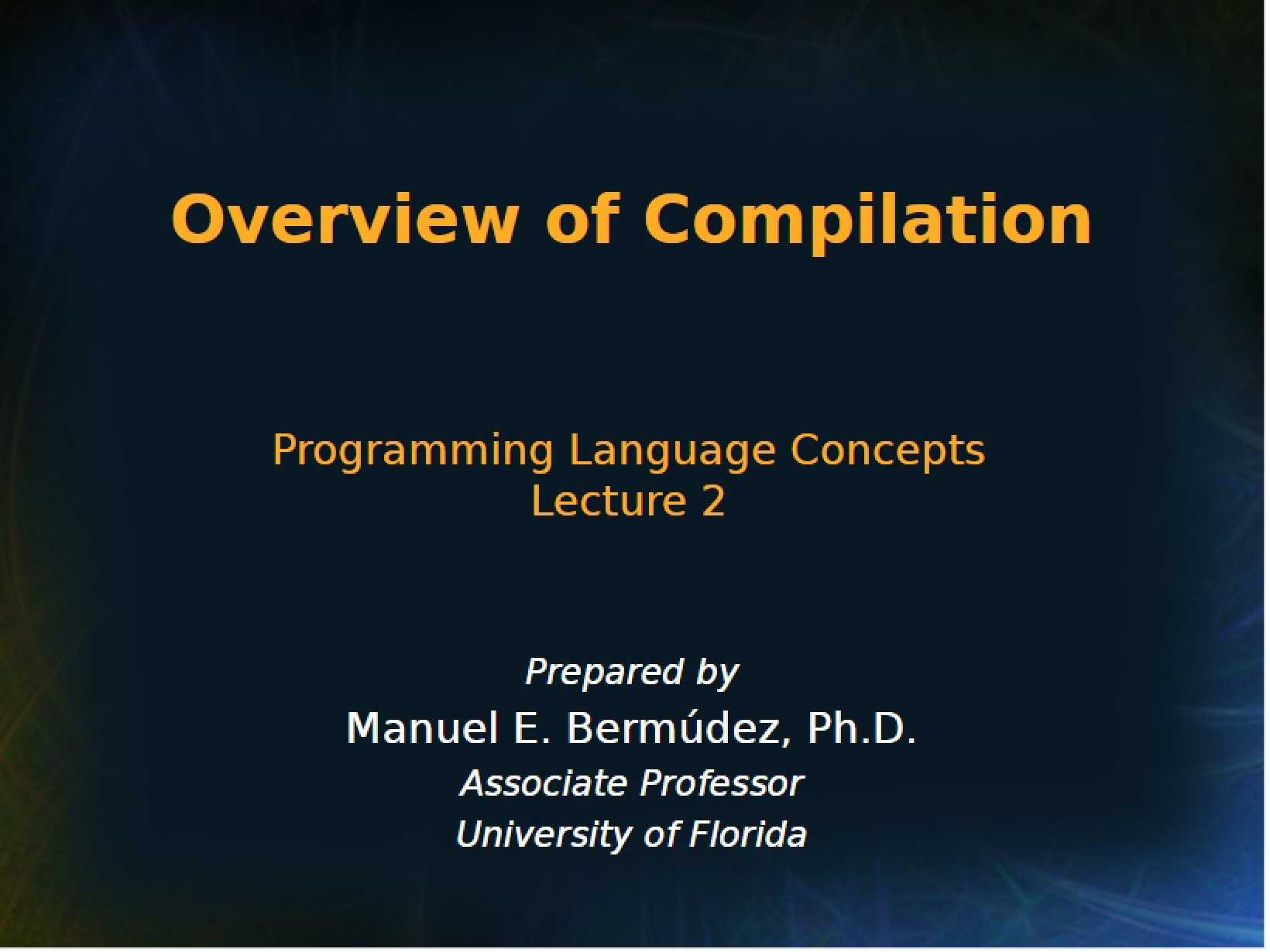 Compilation Overview