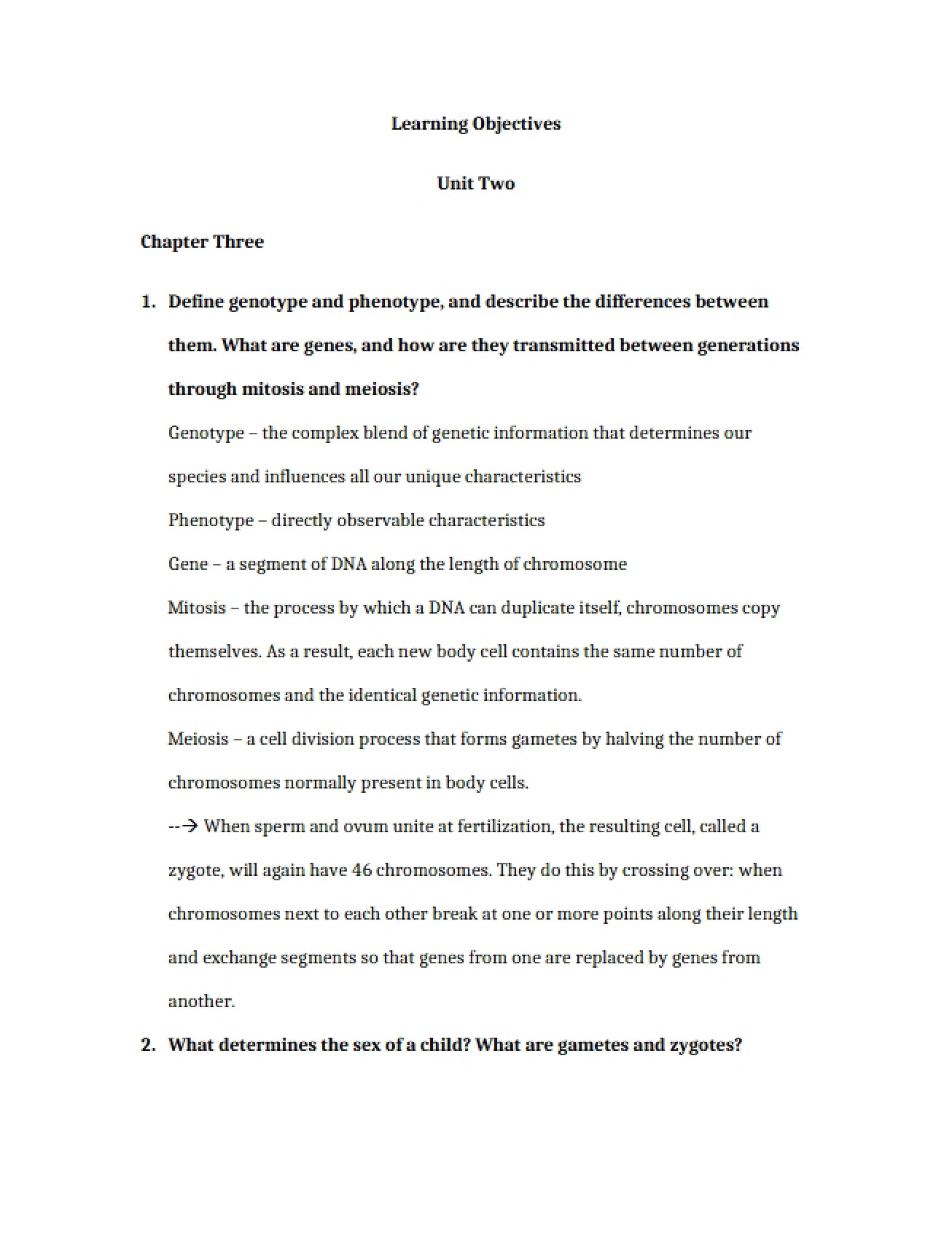 Third Chapter Notes for Child Psychology, Part 2
