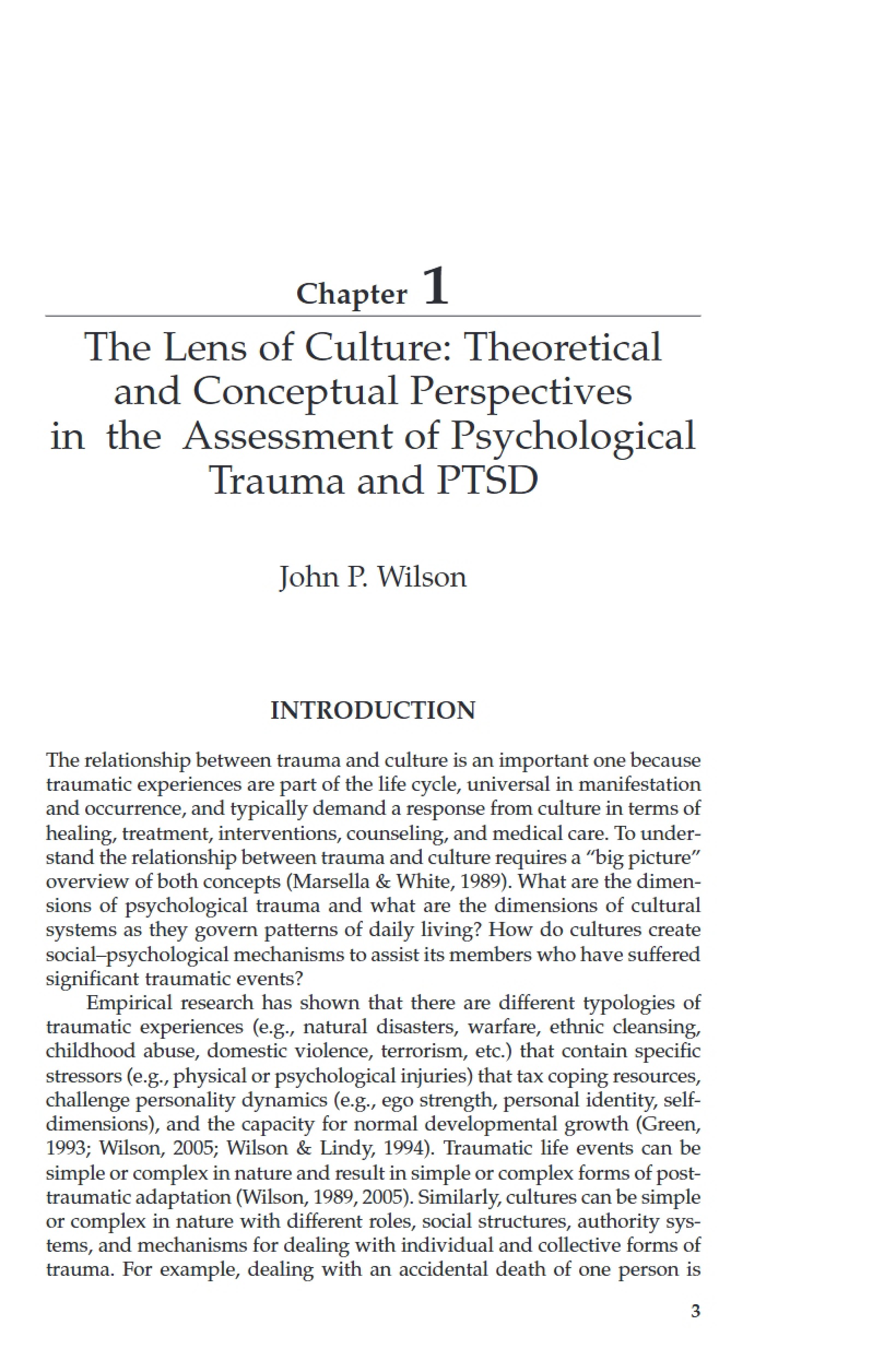 Conceptual and Theoretical Perspectives
