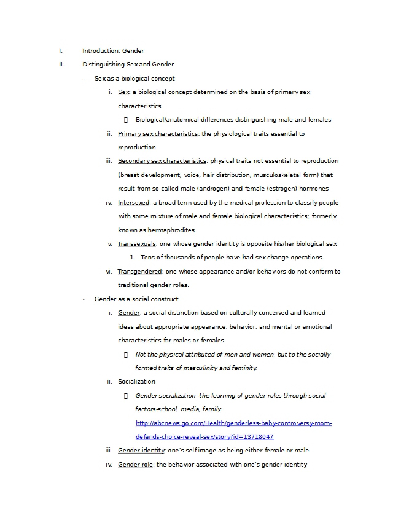 Gender Studies Chapter 10