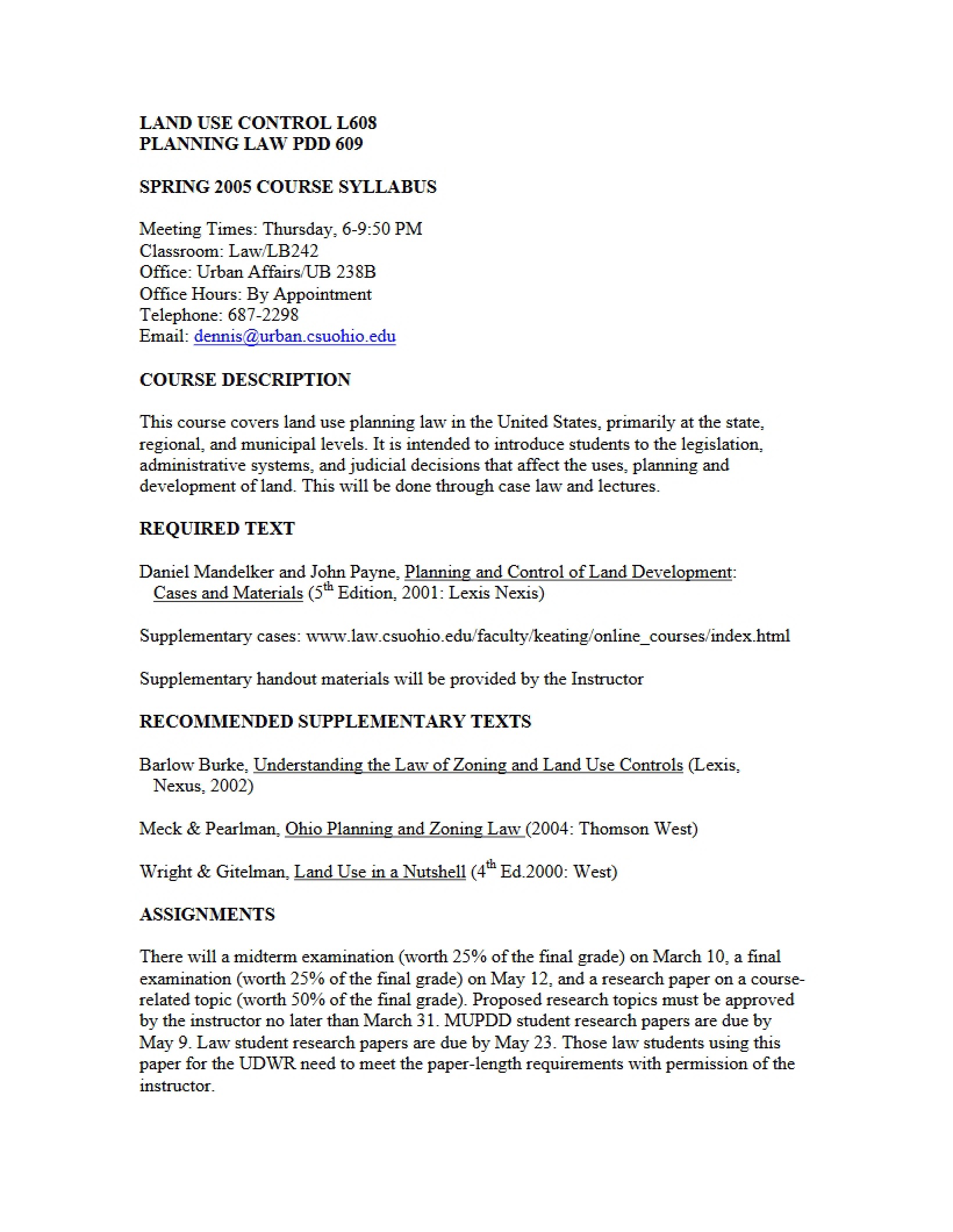 PDD 609 Syllabus