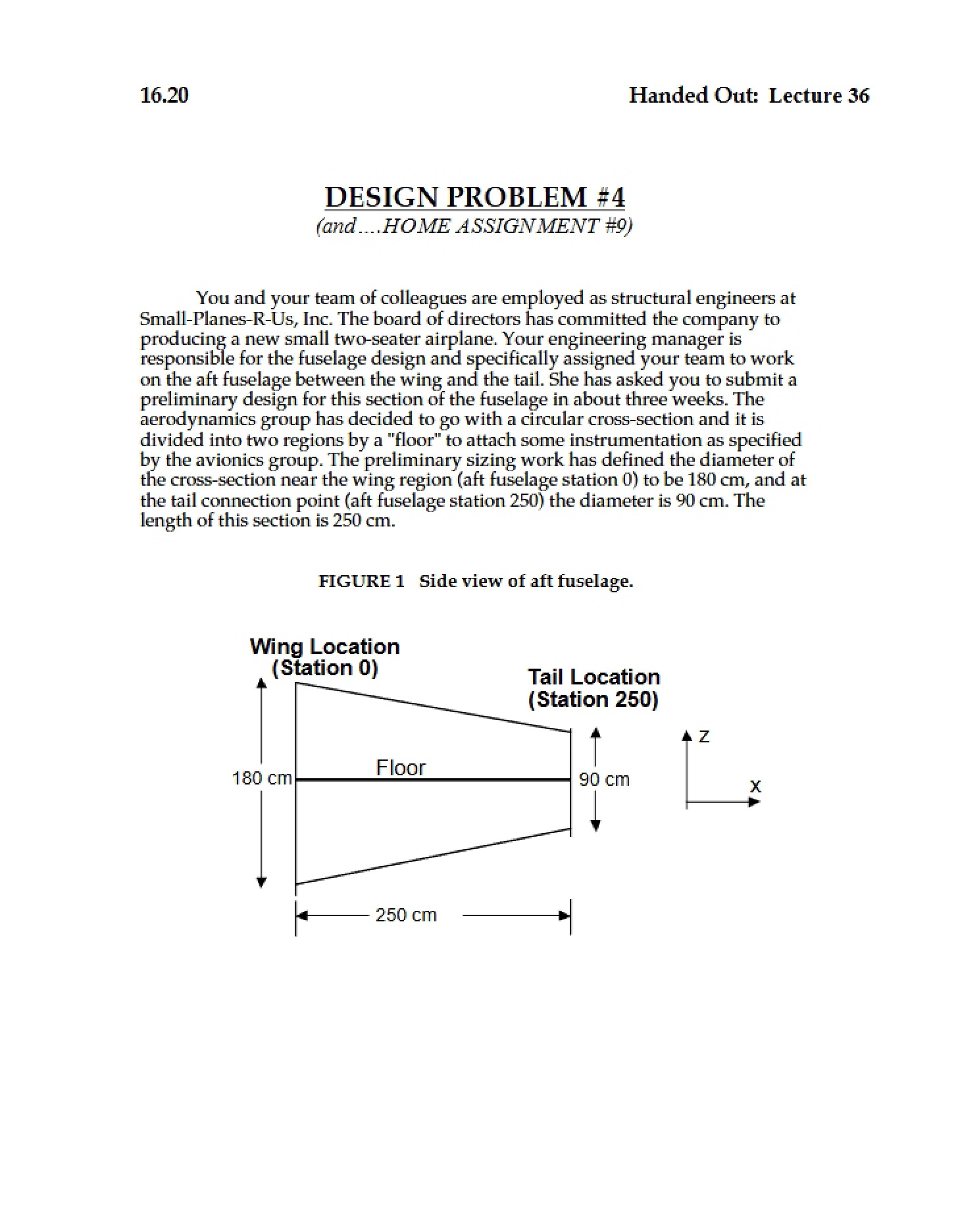 Fourth Design Problem