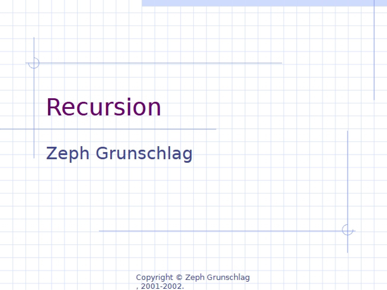 Recursive Methods