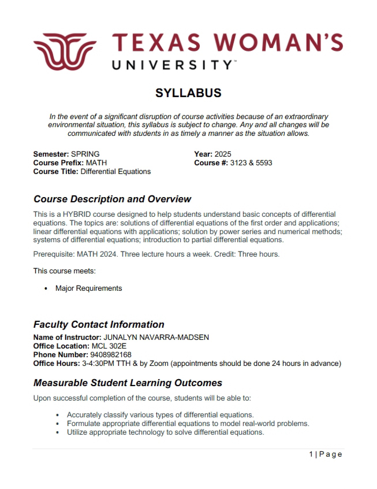 Syllabus
